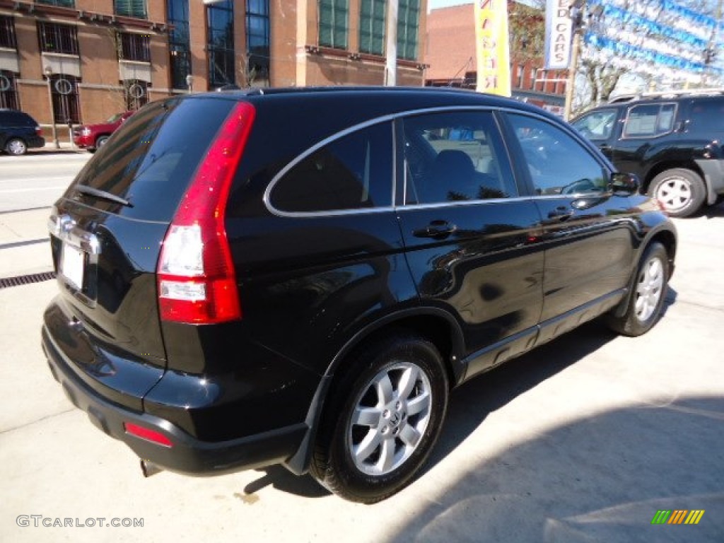 2009 CR-V EX-L 4WD - Crystal Black Pearl / Black photo #5