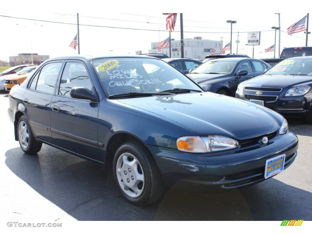 2000 Prizm  - Dark Blue-Green Metallic / Dark Charcoal photo #16