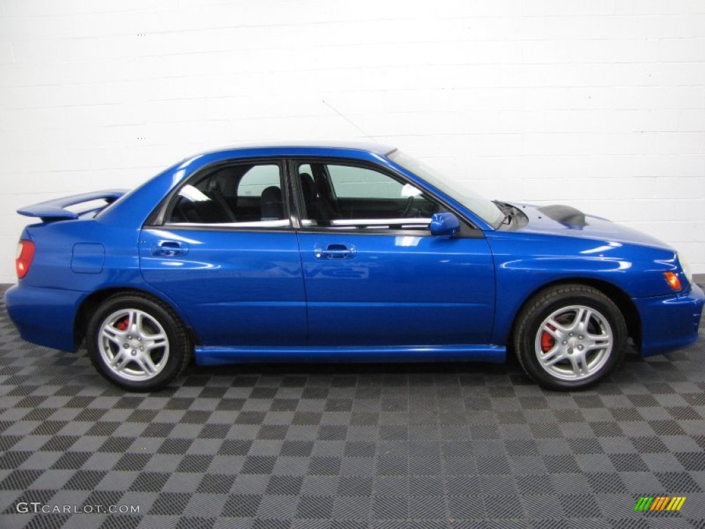 2002 Impreza WRX Sedan - WR Blue Pearl / Black photo #5