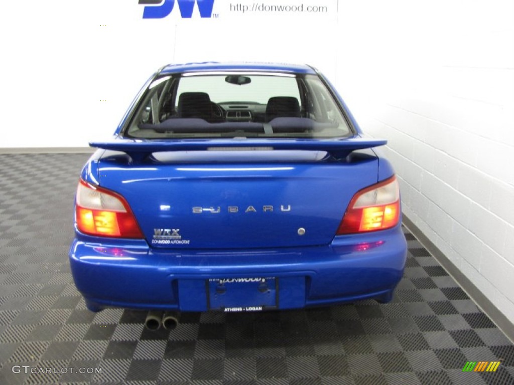 2002 Impreza WRX Sedan - WR Blue Pearl / Black photo #8