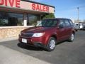 2010 Camellia Red Pearl Subaru Forester 2.5 X  photo #1