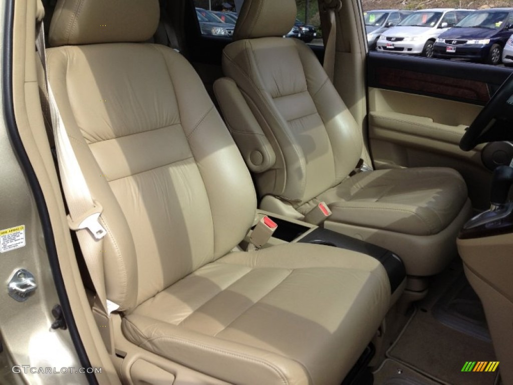 2009 CR-V EX-L 4WD - Borrego Beige Metallic / Ivory photo #17