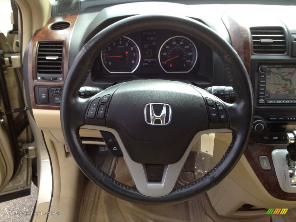2009 CR-V EX-L 4WD - Borrego Beige Metallic / Ivory photo #24
