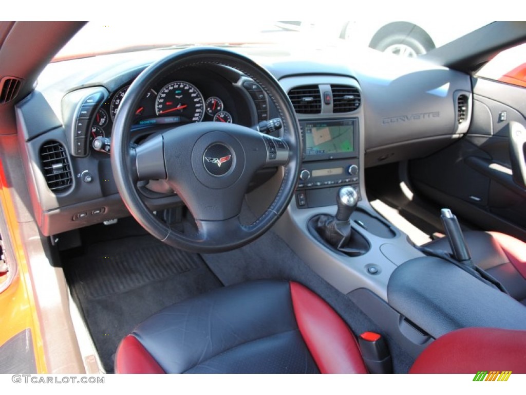 2007 Chevrolet Corvette Z06 Red/Ebony Dashboard Photo #63569546