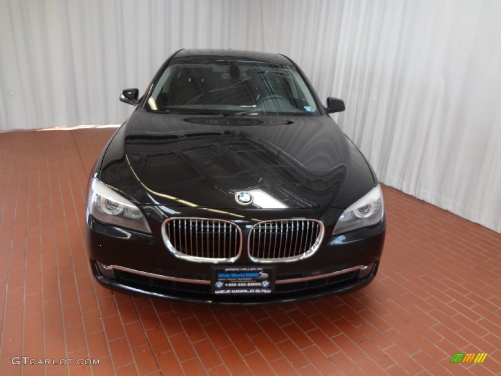 2012 7 Series 750i xDrive Sedan - Black Sapphire Metallic / Black photo #2