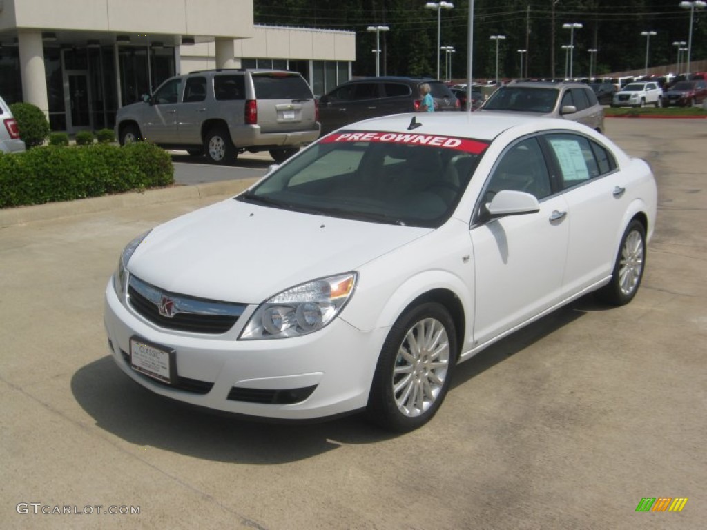 2009 Aura XR V6 - Polar White / Tan photo #1