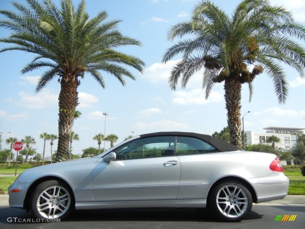 2009 CLK 350 Cabriolet - Iridium Silver Metallic / Black photo #1