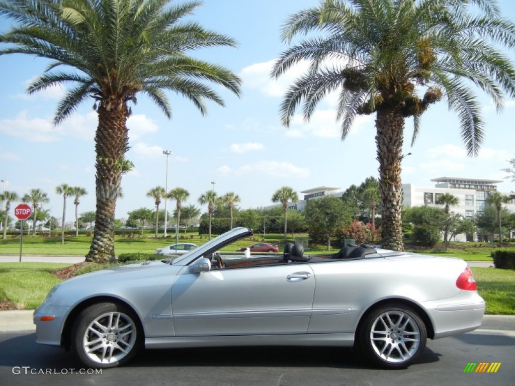 Iridium Silver Metallic 2009 Mercedes-Benz CLK 350 Cabriolet Exterior Photo #63572066