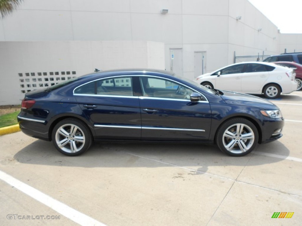 2013 CC Sport Plus - Night Blue Metallic / Desert Beige/Black photo #8