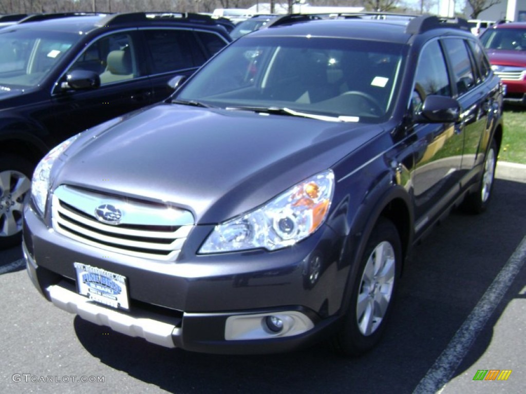 2012 Outback 2.5i Limited - Graphite Gray Metallic / Off Black photo #1