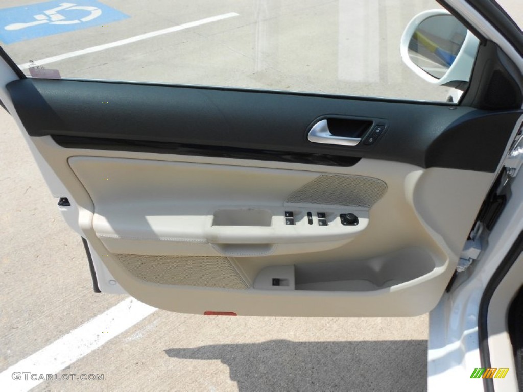 2012 Volkswagen Jetta S SportWagen Cornsilk Beige Door Panel Photo #63573476