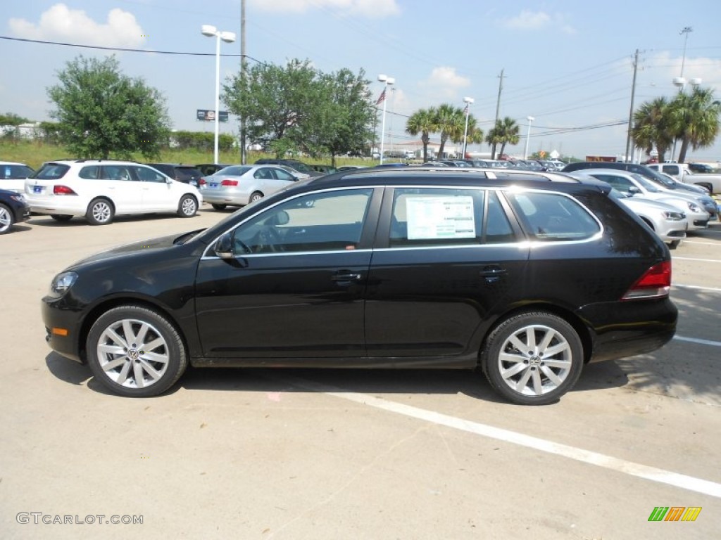 Black 2012 Volkswagen Jetta SE SportWagen Exterior Photo #63573617