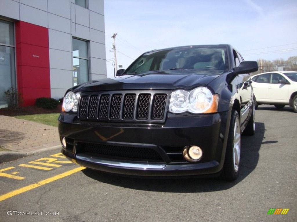 2008 Grand Cherokee SRT8 4x4 - Black / Dark Slate Gray photo #1