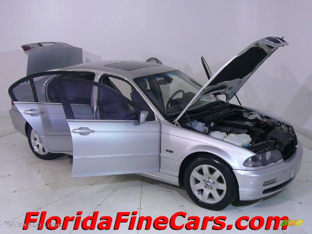 1999 3 Series 328i Sedan - Titanium Silver Metallic / Grey photo #7