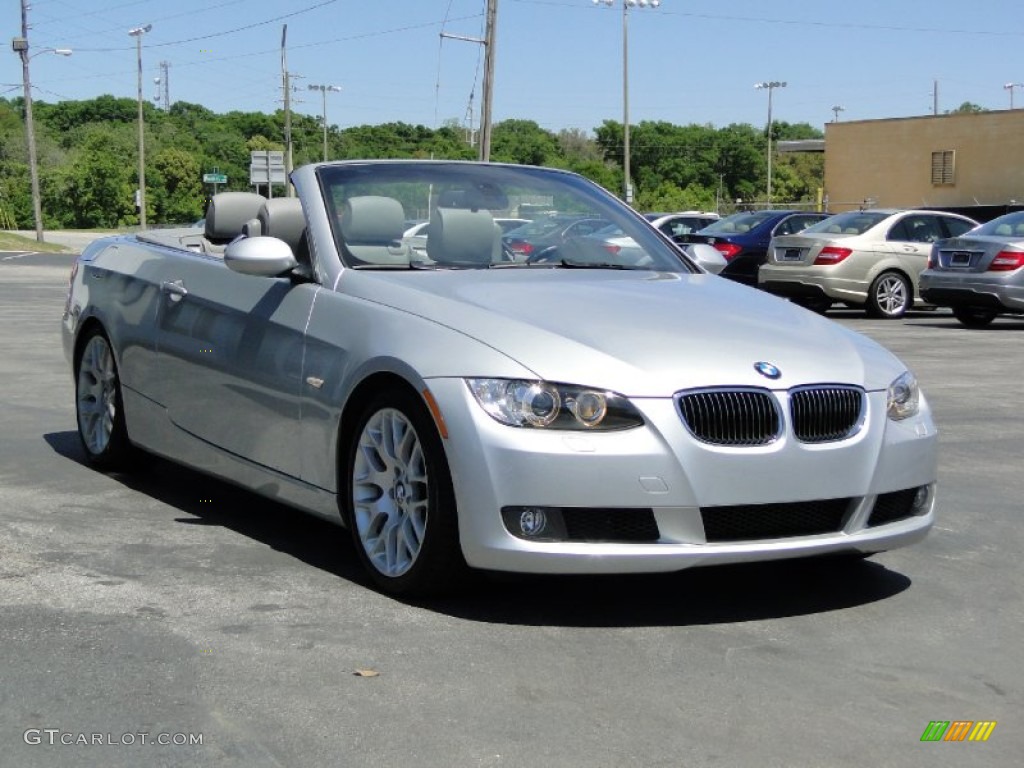 2007 3 Series 328i Convertible - Titanium Silver Metallic / Grey photo #3