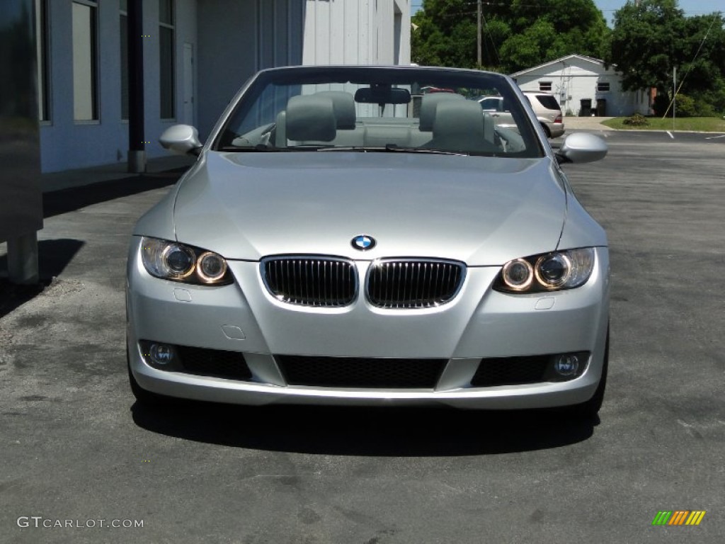 2007 3 Series 328i Convertible - Titanium Silver Metallic / Grey photo #4