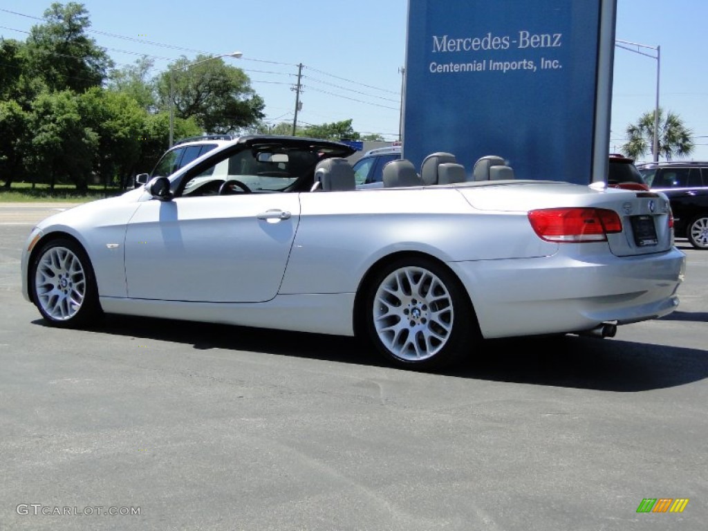 2007 3 Series 328i Convertible - Titanium Silver Metallic / Grey photo #7