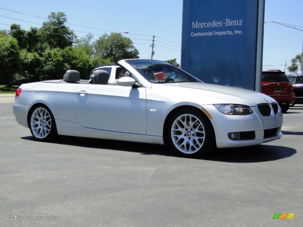 2007 3 Series 328i Convertible - Titanium Silver Metallic / Grey photo #13