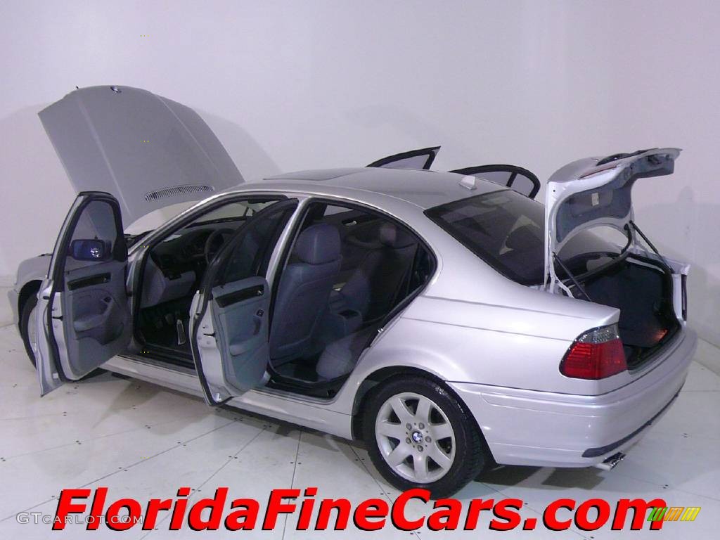 1999 3 Series 328i Sedan - Titanium Silver Metallic / Grey photo #8