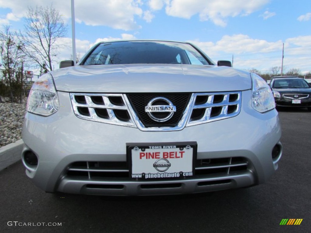 2011 Rogue S AWD - Silver Ice Metallic / Black photo #2