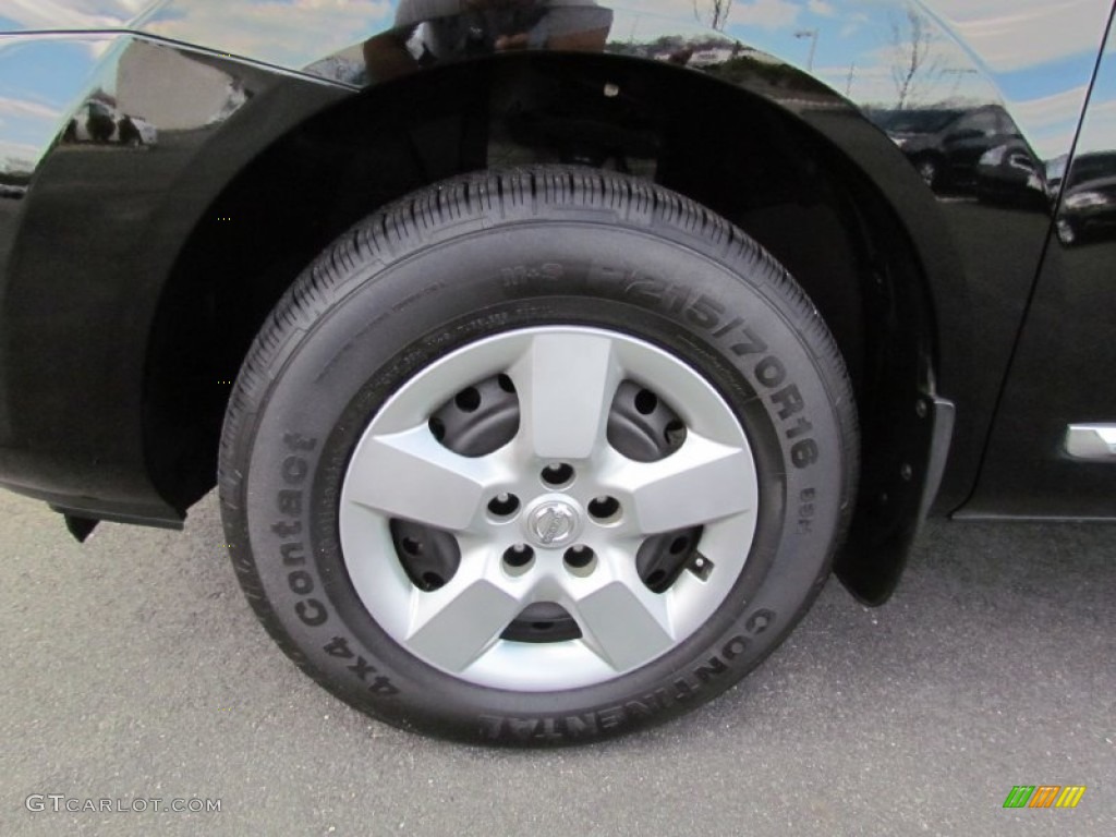 2011 Rogue S AWD - Wicked Black / Gray photo #3