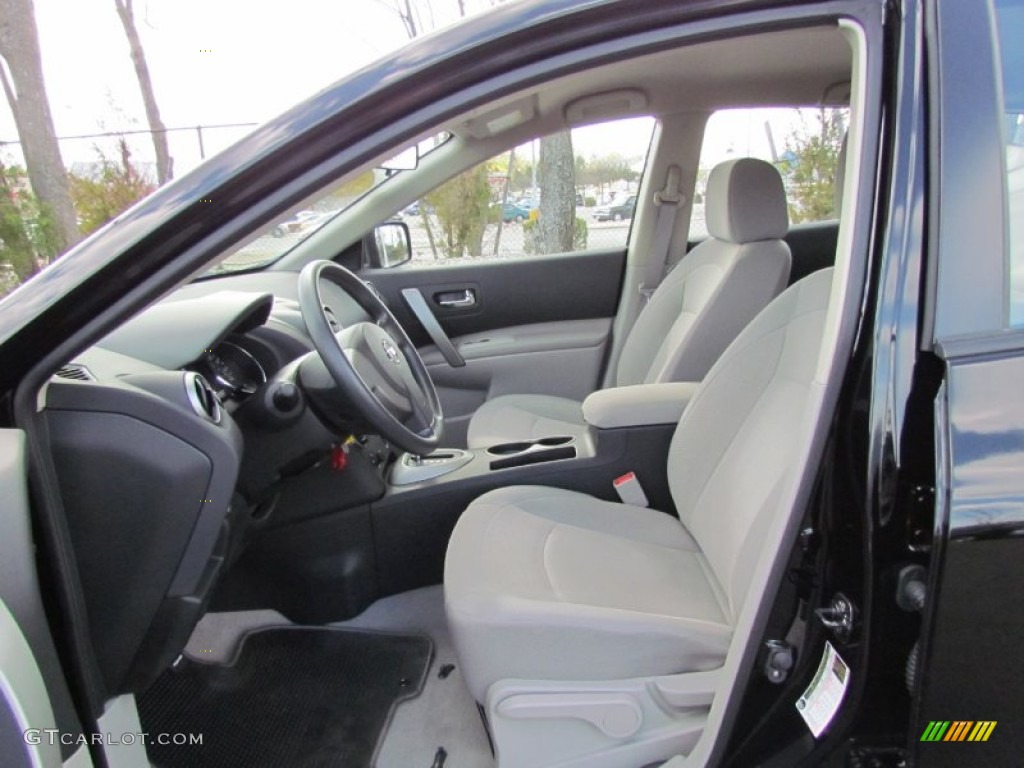 2011 Rogue S AWD - Wicked Black / Gray photo #10