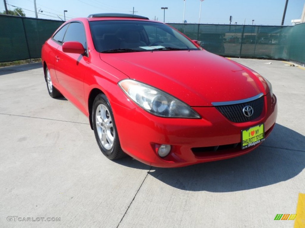 2006 Solara SE Coupe - Absolutely Red / Ivory photo #1