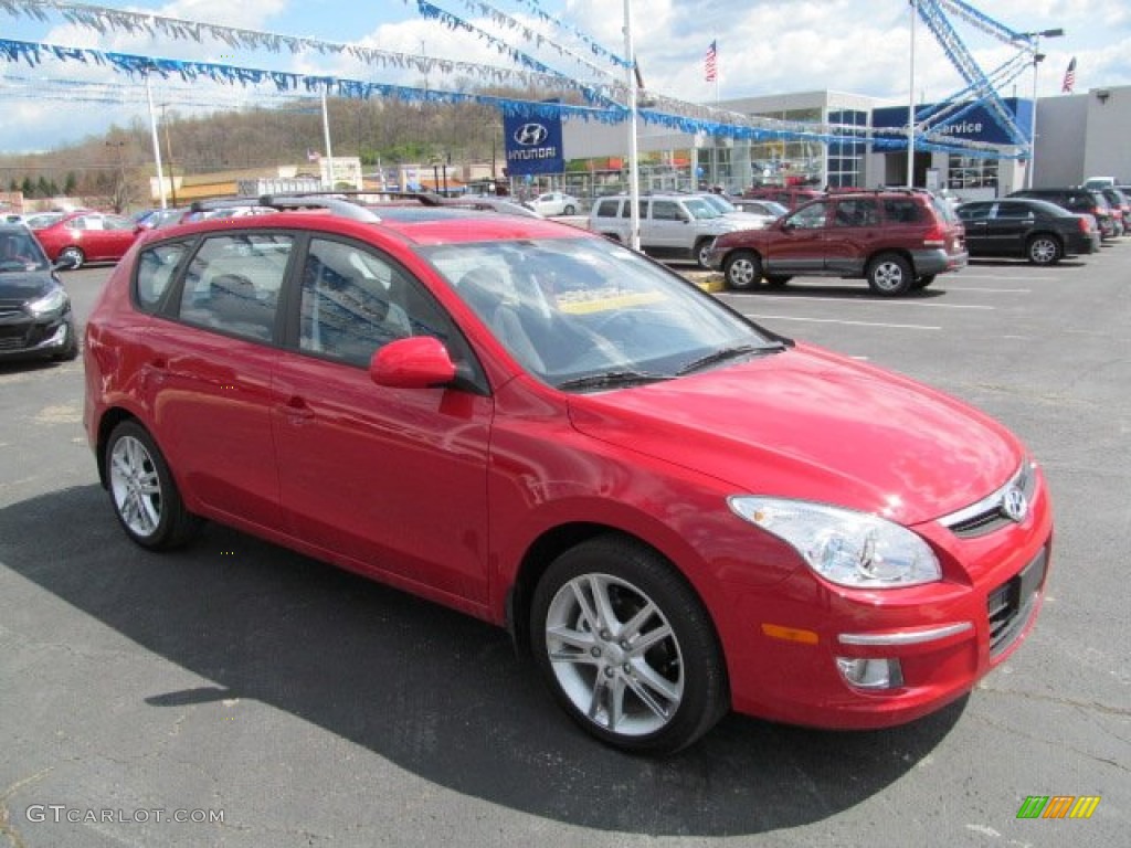 2012 Elantra SE Touring - Chilipepper Red / Black photo #1