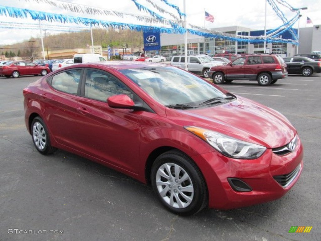 Red Allure 2012 Hyundai Elantra GLS Exterior Photo #63581207