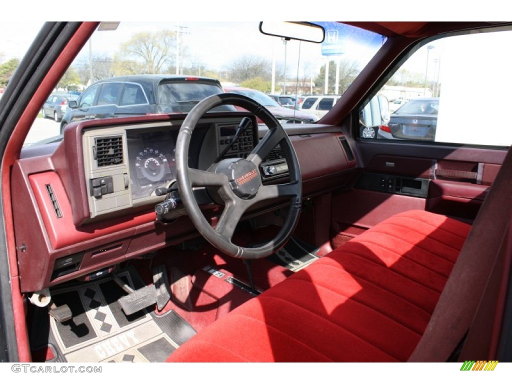 Garnet Interior 1989 Chevrolet C/K K1500 Regular Cab 4x4 Photo #63582418