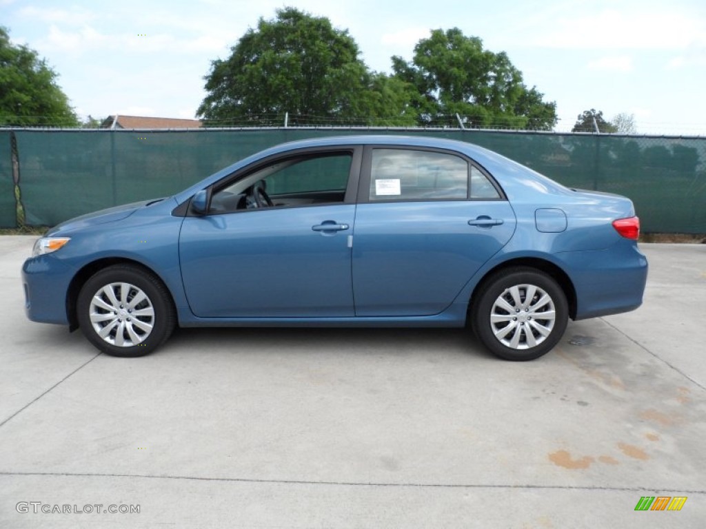 2012 Corolla LE - Tropical Sea Metallic / Ash photo #6