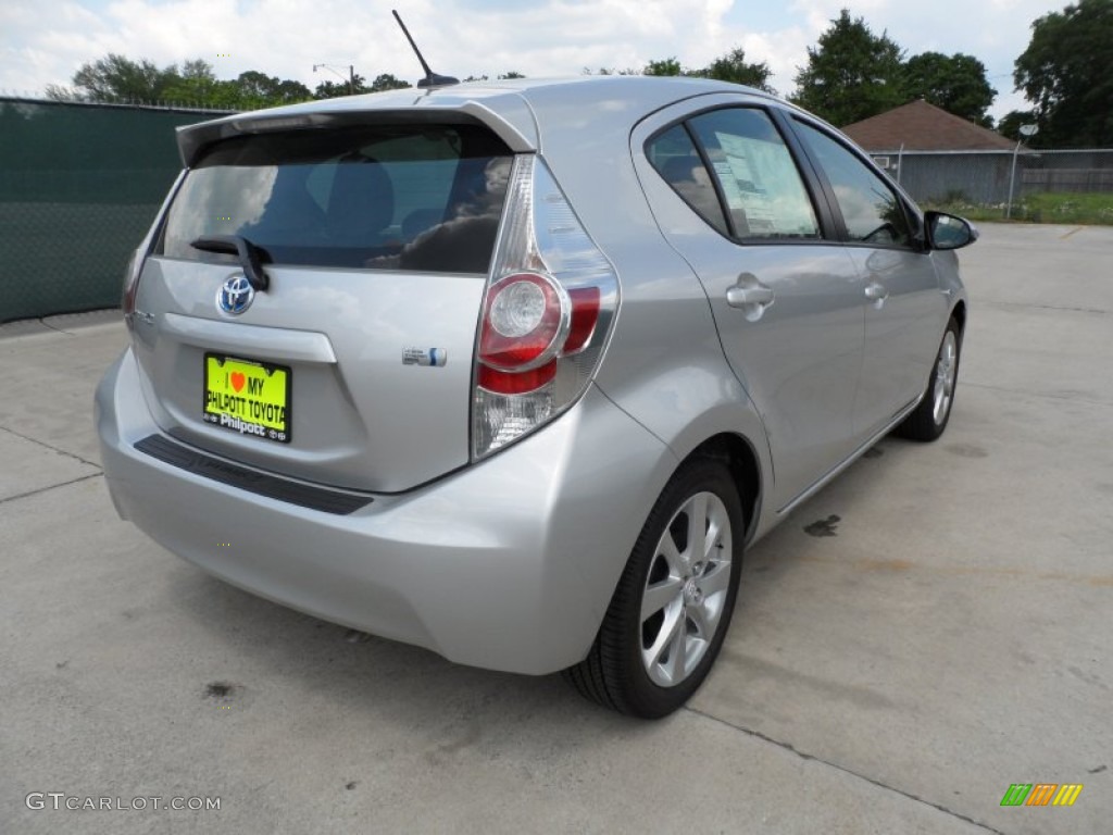 2012 Prius c Hybrid Four - Classic Silver Metallic / Black photo #3