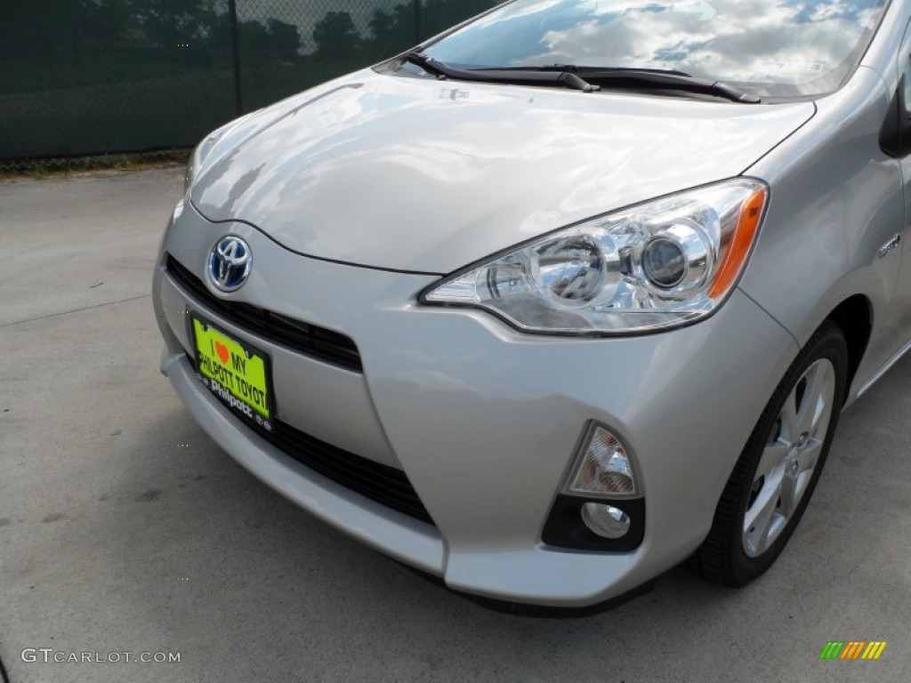 2012 Prius c Hybrid Four - Classic Silver Metallic / Black photo #10