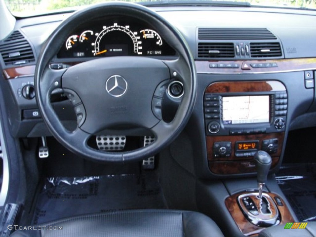2005 Mercedes-Benz S 55 AMG Sedan Charcoal Dashboard Photo #63584969