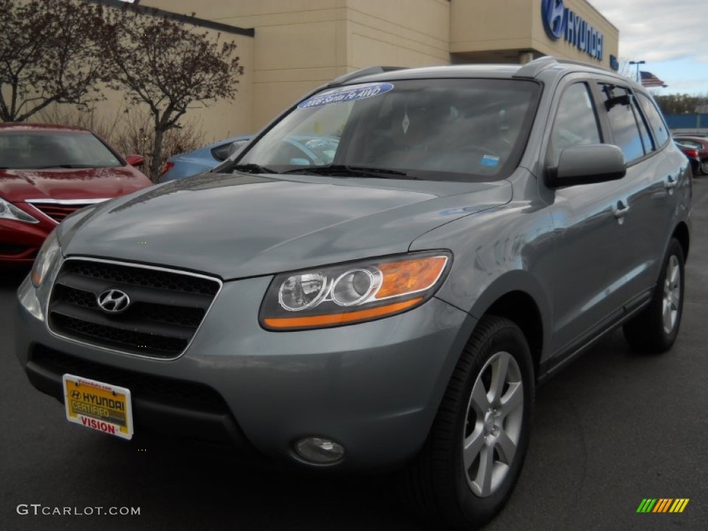 2008 Santa Fe SE 4WD - Platinum Sage / Beige photo #1