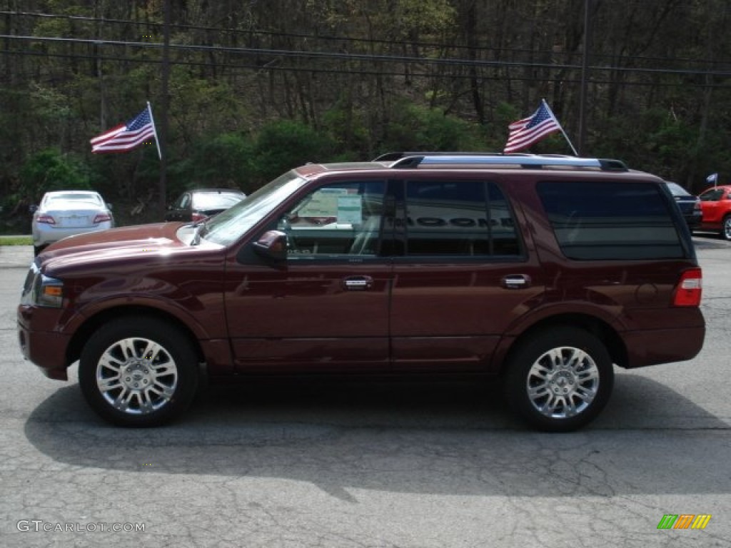 2012 Expedition Limited 4x4 - Autumn Red Metallic / Stone photo #5