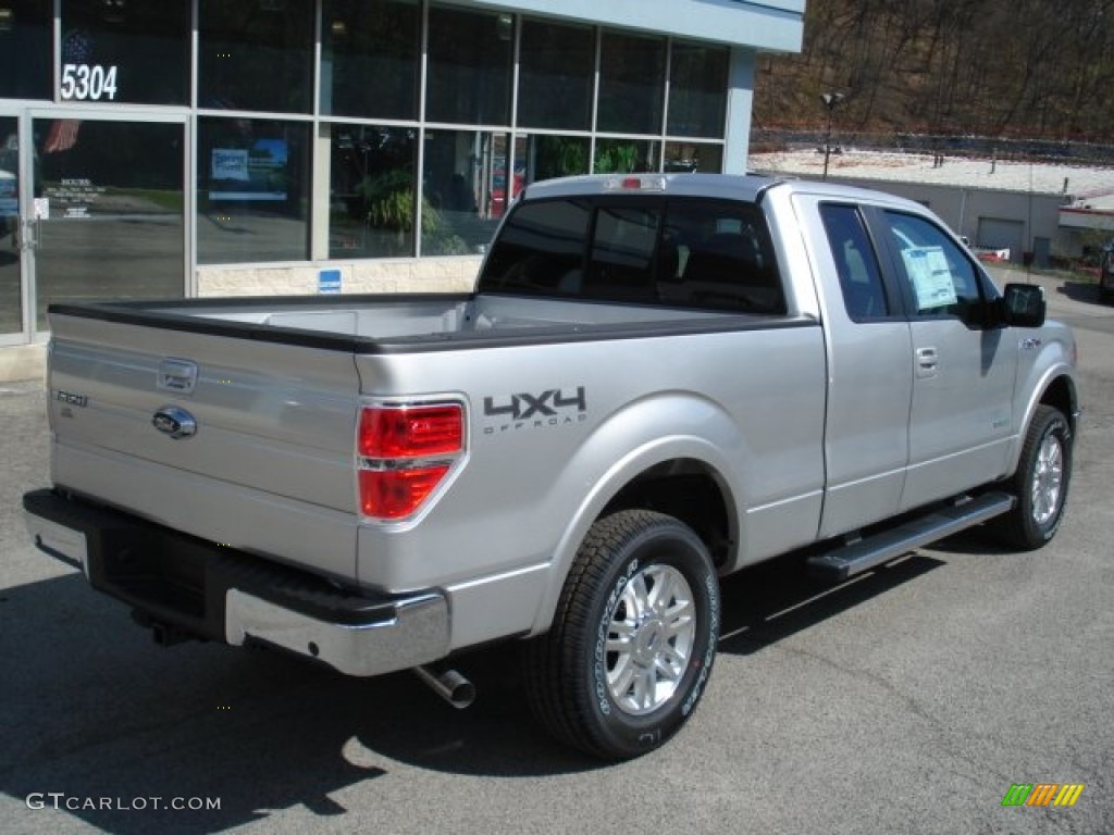 Ingot Silver Metallic 2012 Ford F150 Lariat SuperCab 4x4 Exterior Photo #63587333