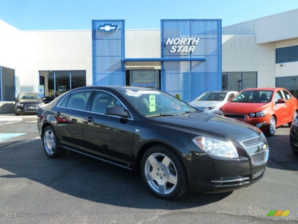 2008 Malibu LT Sedan - Black Granite Metallic / Ebony photo #1