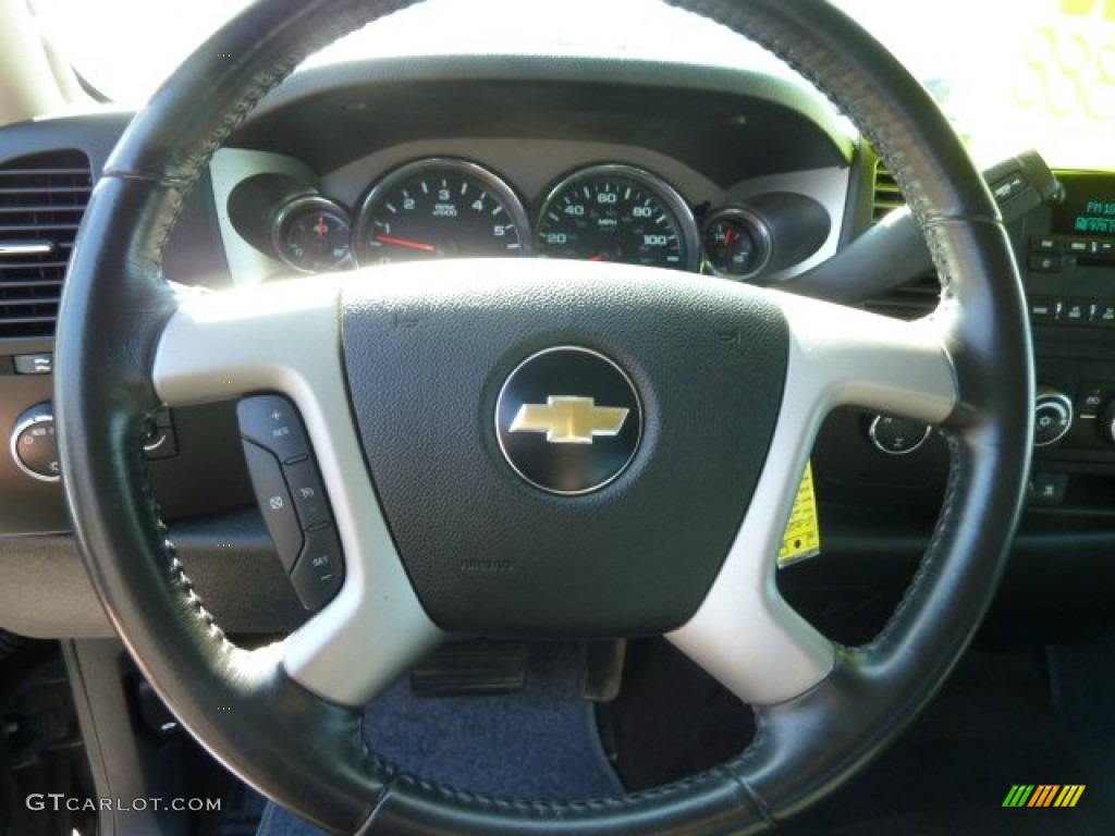 2009 Silverado 1500 LT Extended Cab 4x4 - Black Granite Metallic / Ebony photo #16