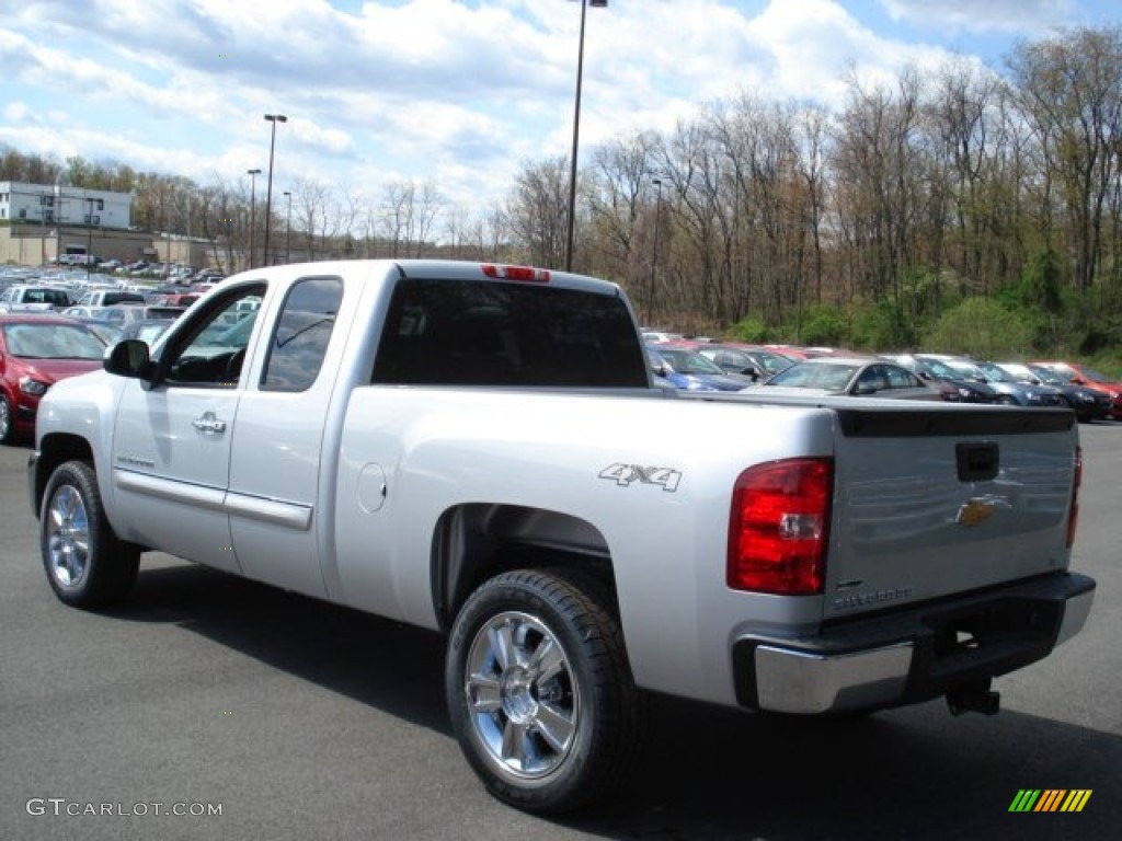 2012 Silverado 1500 LT Extended Cab 4x4 - Silver Ice Metallic / Ebony photo #6