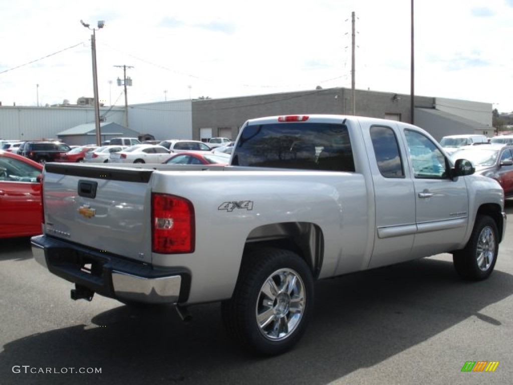 2012 Silverado 1500 LT Extended Cab 4x4 - Silver Ice Metallic / Ebony photo #8