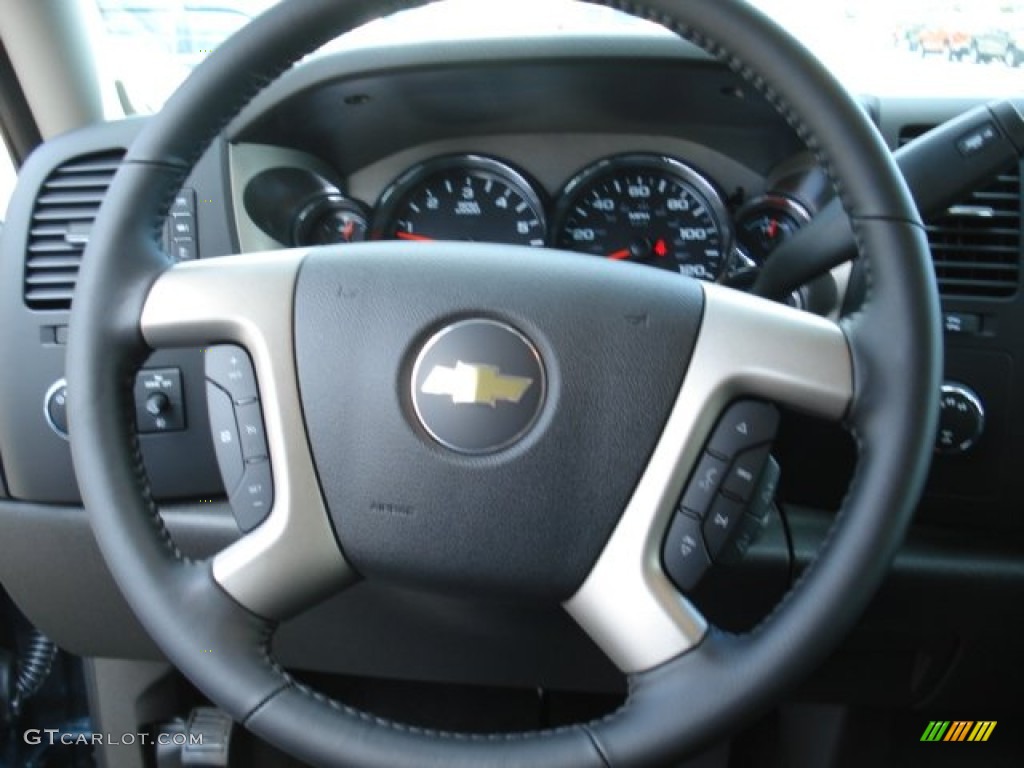 2012 Silverado 1500 LT Extended Cab 4x4 - Blue Granite Metallic / Ebony photo #18