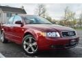 Crimson Red Pearl Effect 2004 Audi A4 1.8T quattro Sedan