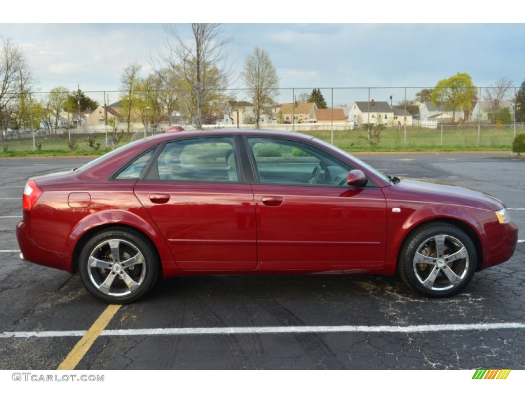 Crimson Red Pearl Effect 2004 Audi A4 1.8T quattro Sedan Exterior Photo #63590533