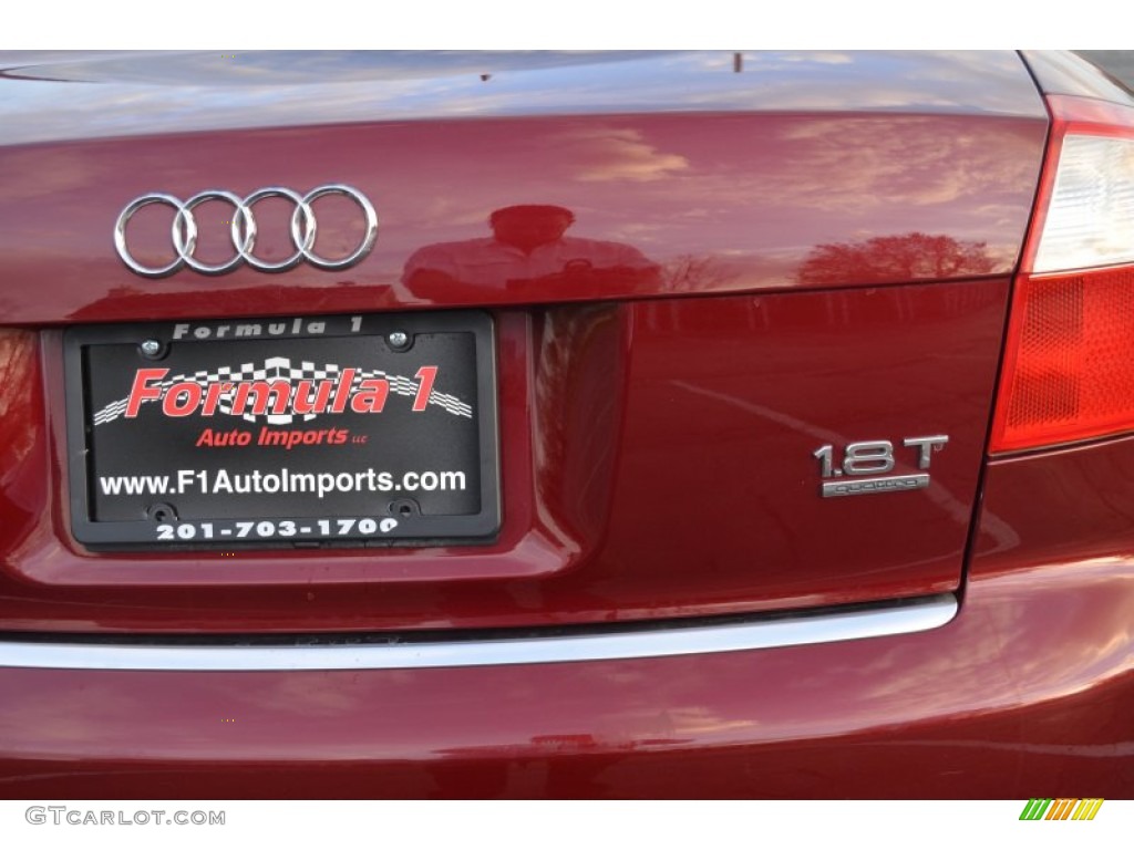 2004 A4 1.8T quattro Sedan - Crimson Red Pearl Effect / Ebony photo #21
