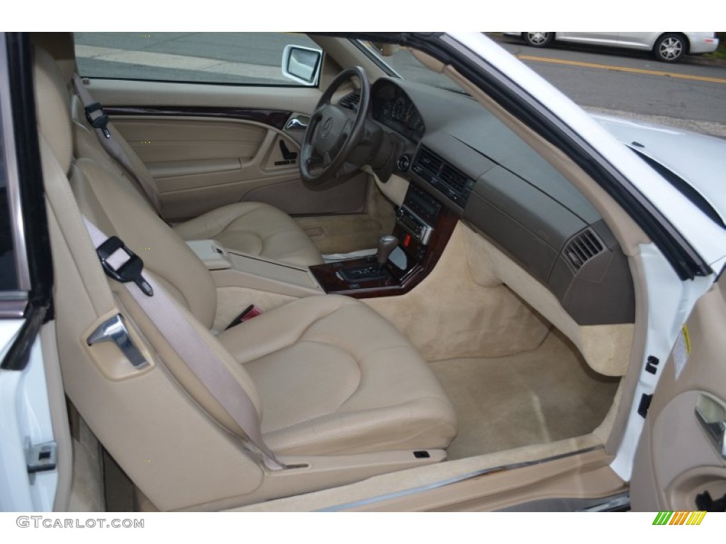 Parchment Beige Interior 1997 Mercedes-Benz SL 320 Roadster Photo #63590680