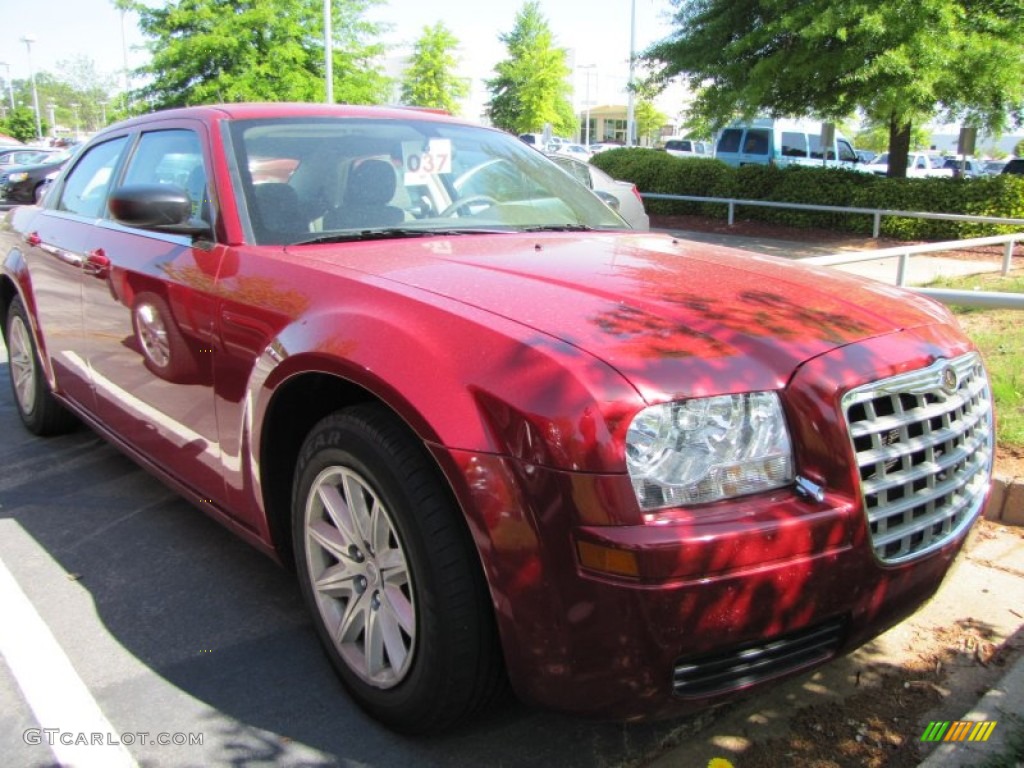 2008 300 LX - Inferno Red Crystal Pearl / Dark Slate Gray photo #4