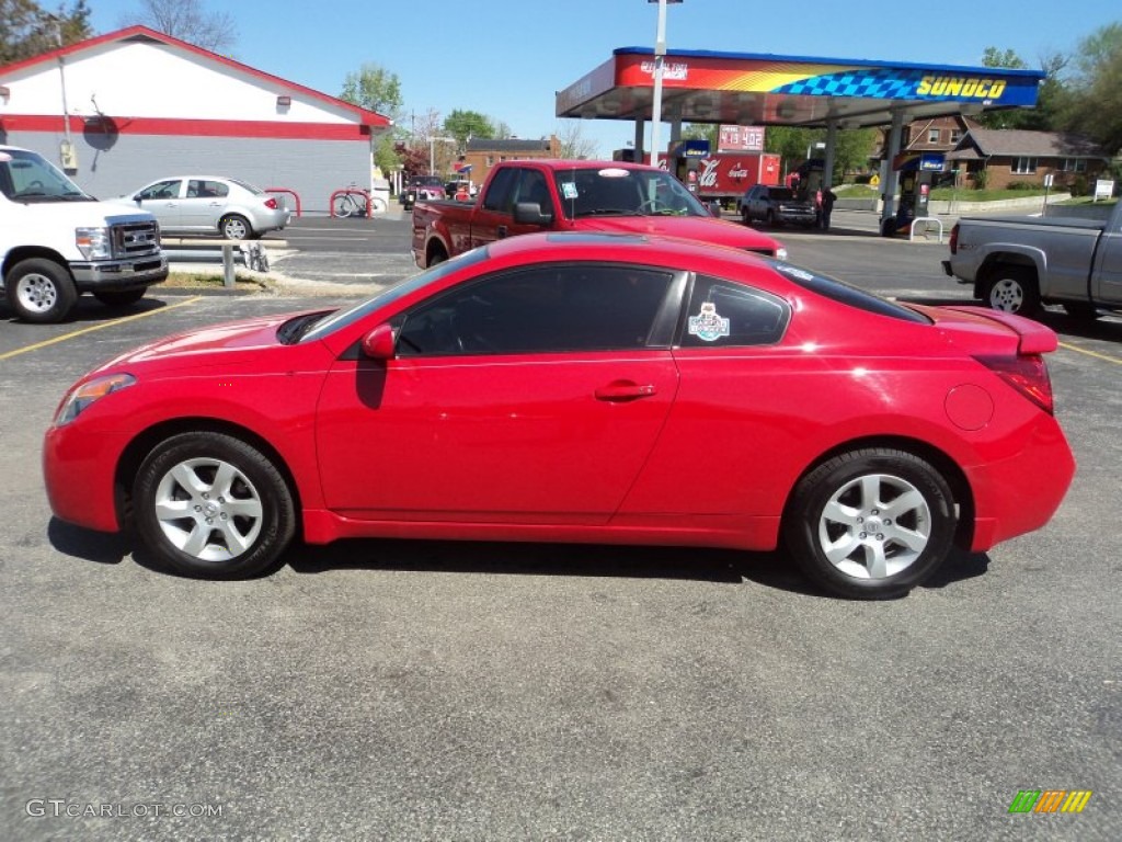 2009 Altima 2.5 S Coupe - Code Red Metallic / Charcoal photo #1