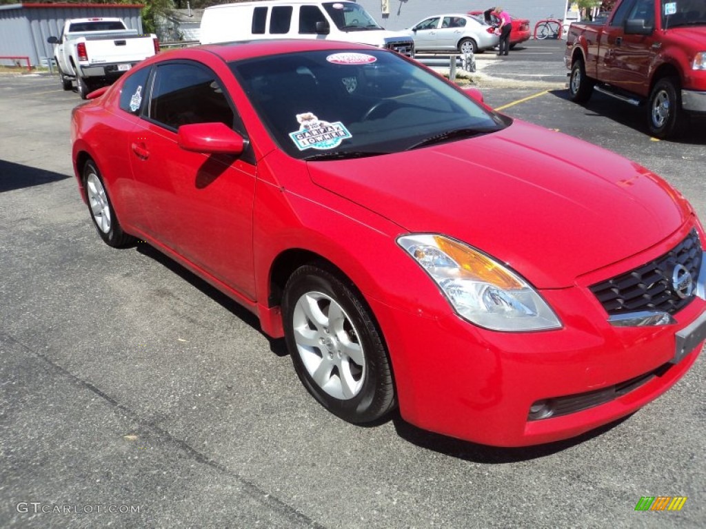 2009 Altima 2.5 S Coupe - Code Red Metallic / Charcoal photo #22