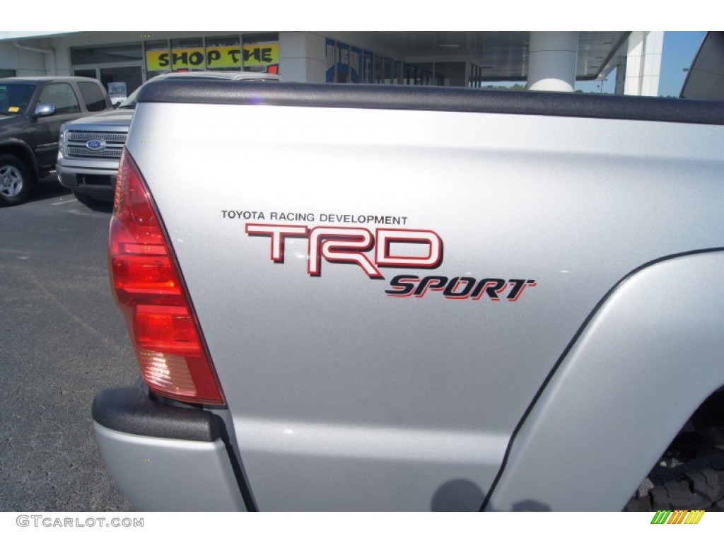 2008 Tacoma V6 TRD Sport Double Cab 4x4 - Silver Streak Mica / Graphite Gray photo #14